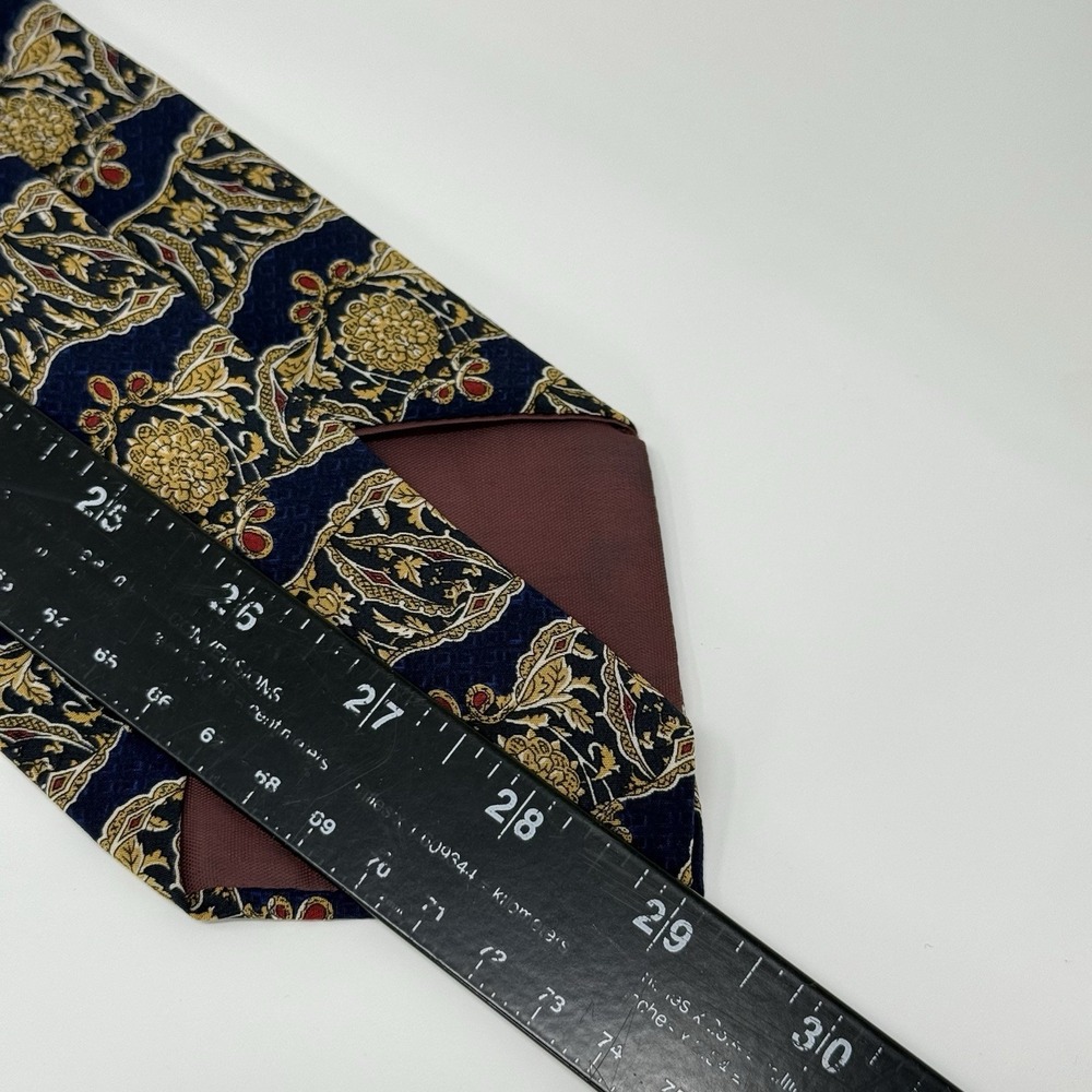 Vintage Christian Dior Cravate Necktie 100% Silk Floral Motif 58" Canada - Picture 5 of 9